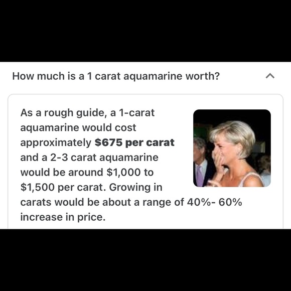 Vintage 18kt Gold Ring w Aquamarine & Diamonds - Picture 7 of 7